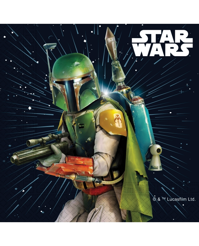 SERVILLETAS 33 X 33cm STAR WARS GALAXY FSC