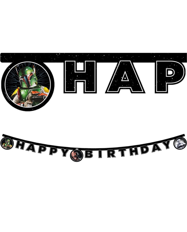 Guirnalda Happy Bday Star Wars Fsc