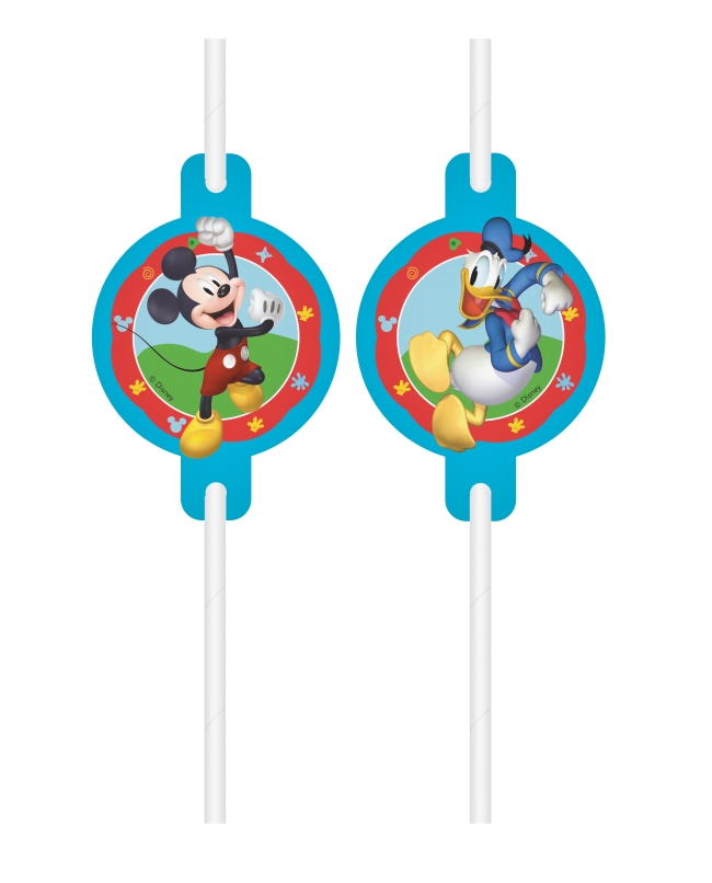 Pajitas Papel Mickey Rock Fsc