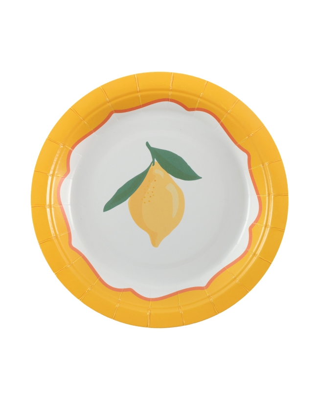 Plato Pequeño Dolce Vita Amarillo 17.5cm Carton