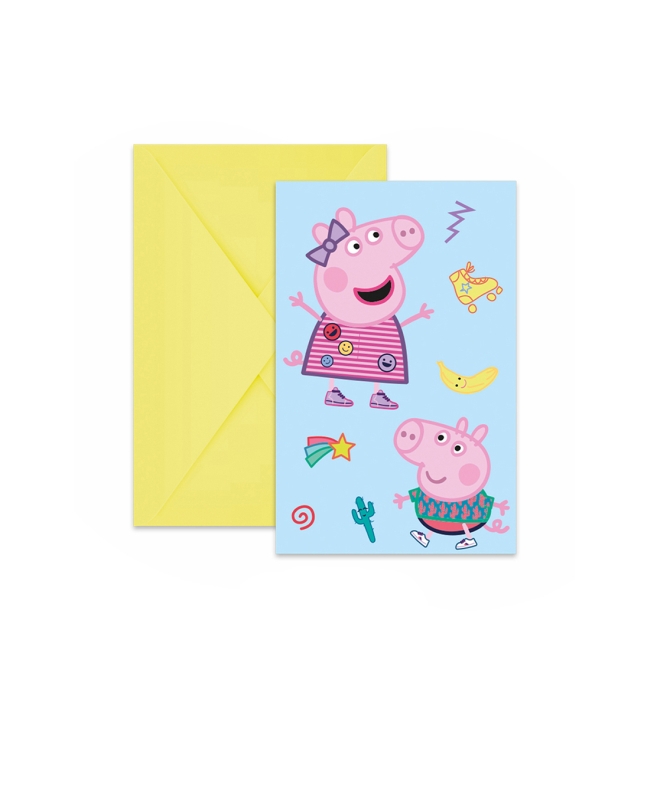 Invitaciones Peppa Pig Fsc