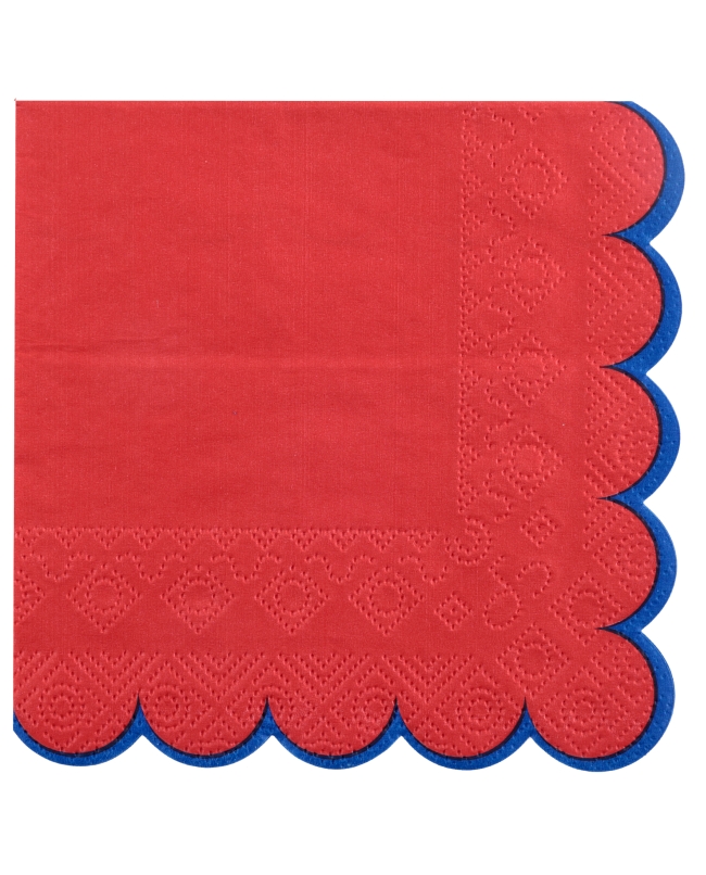 Servilleta Pequeña Dolce Vita Rojo 25X25cm Papel 3C