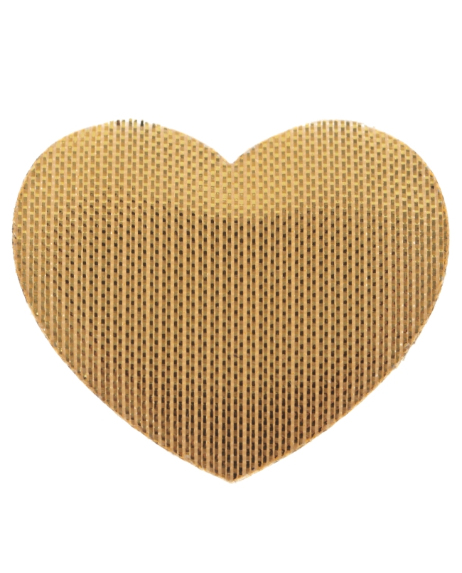 Confeti Mesa Corazon Oro 3X2.5cm Tela