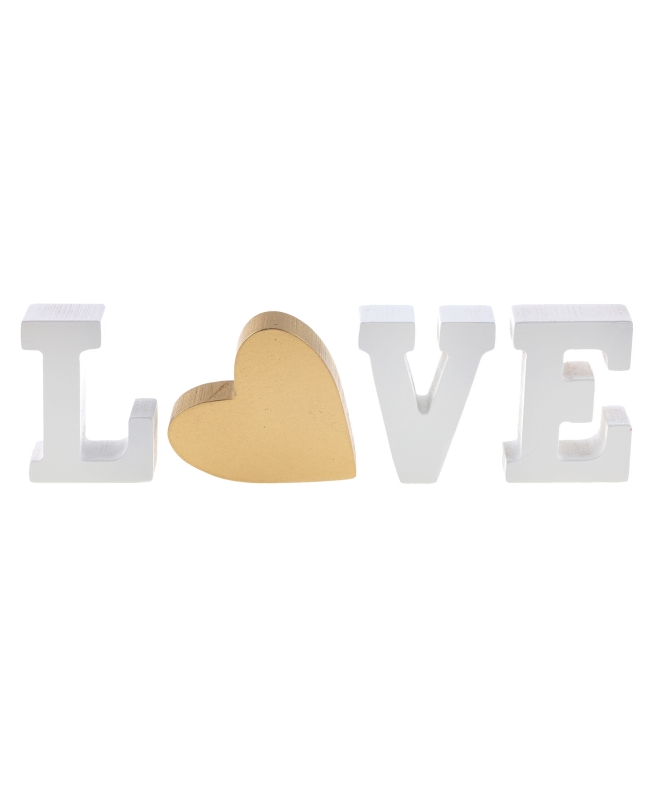 Letras Love Marfil 23.5X2X8cm Madera