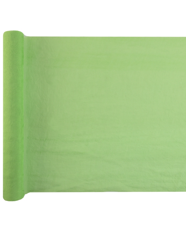 Camino Mesa Holi Verde Anis 35cm Tela India 2,5m