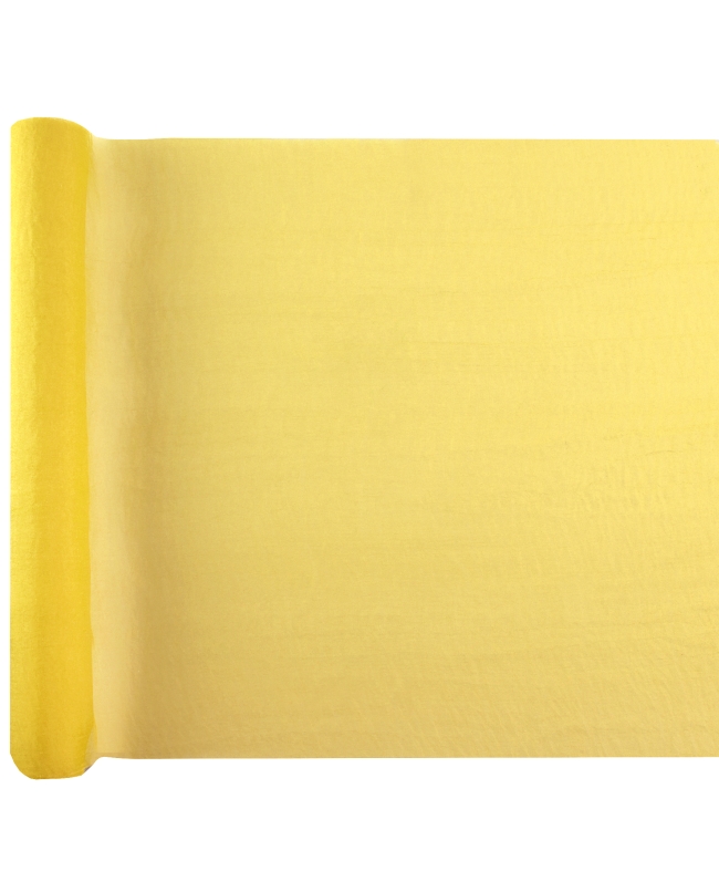 Camino Mesa Holi Amarillo 35cm Tela India 5M