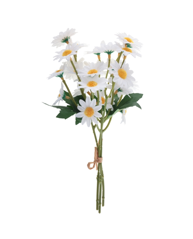 Ramo Primaveral Blanco 15X14X26cm Poliester Y Plastico