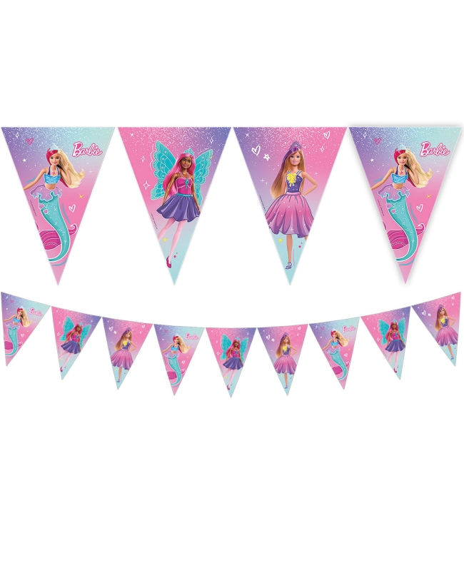 Banderin Barbie Papel Fsc ***OFERTA DTO NO ACUMULABLE