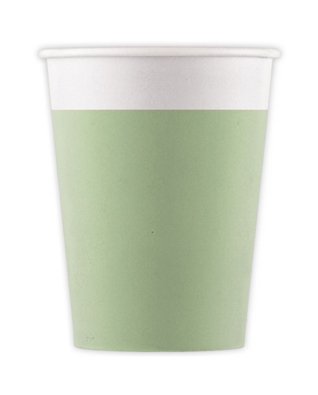 Vasos Papel 200ml Verde Menta Fsc ***OFERTA DTO NO ACUMULABLE