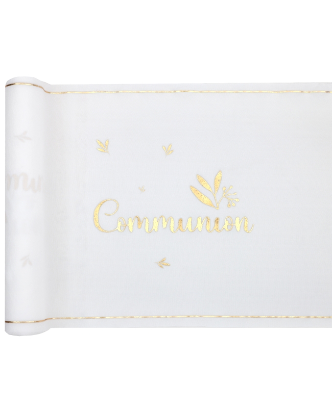 Camino Mesa Comunion Paloma Marfil 28cm Viscosina