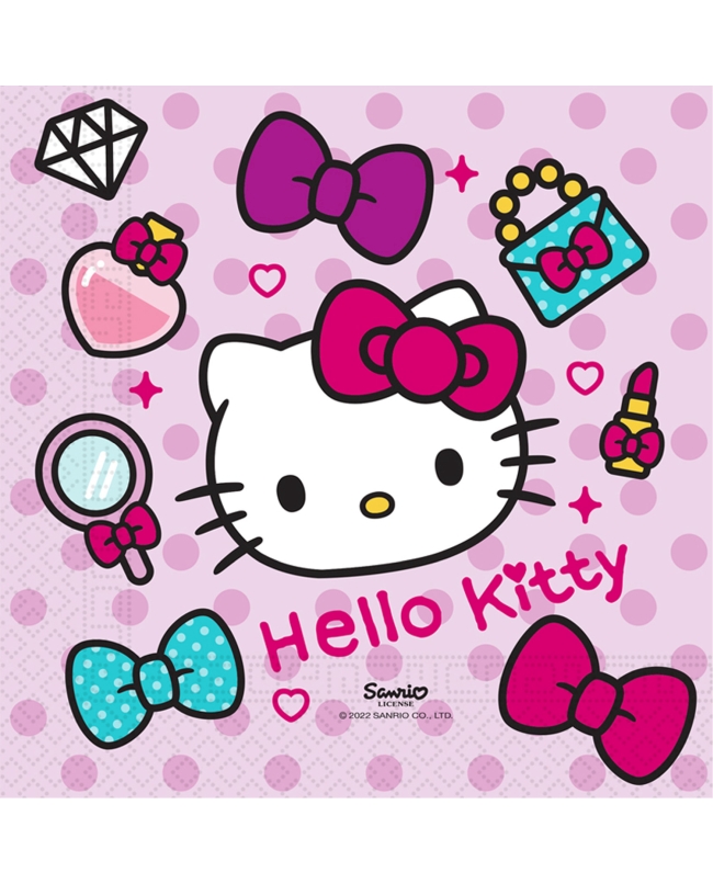 Servilletas 33cm X 33cm Hello Kitty Fashion