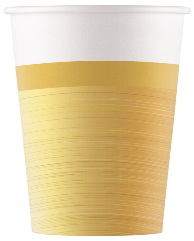 Vasos Papel 200ml Oro Fsc