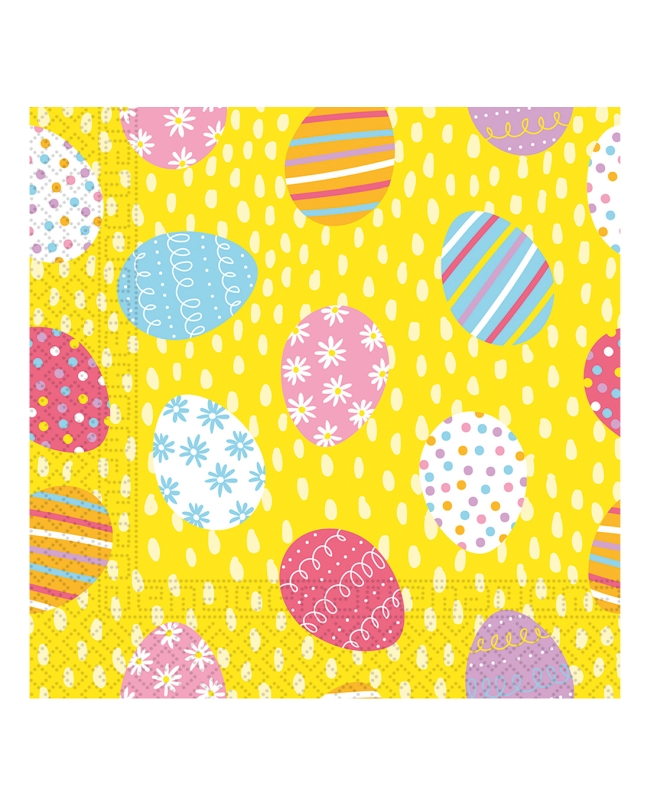Servilletas 33X33 Huevos Pascua Multicolor 3Ply Fsc 
