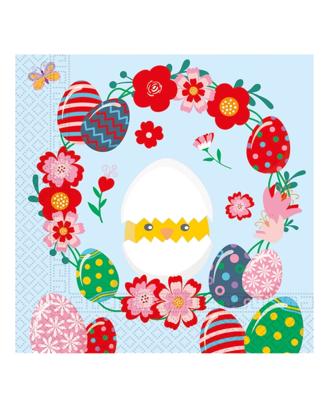 Servilletas 33X33 Huevos Pascua Divertidos 3Ply Fsc 
