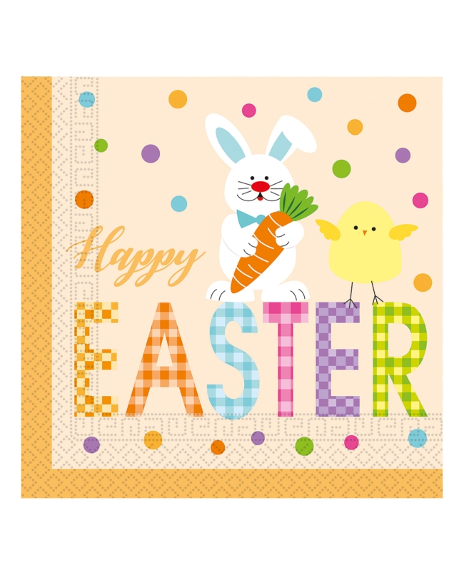 Servilletas 33X33 Happy Easter 3Ply Fsc 