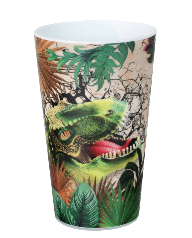 Vaso Reutilizable Dinosaurio 7.3X11.6cm /33cl Polipropileno