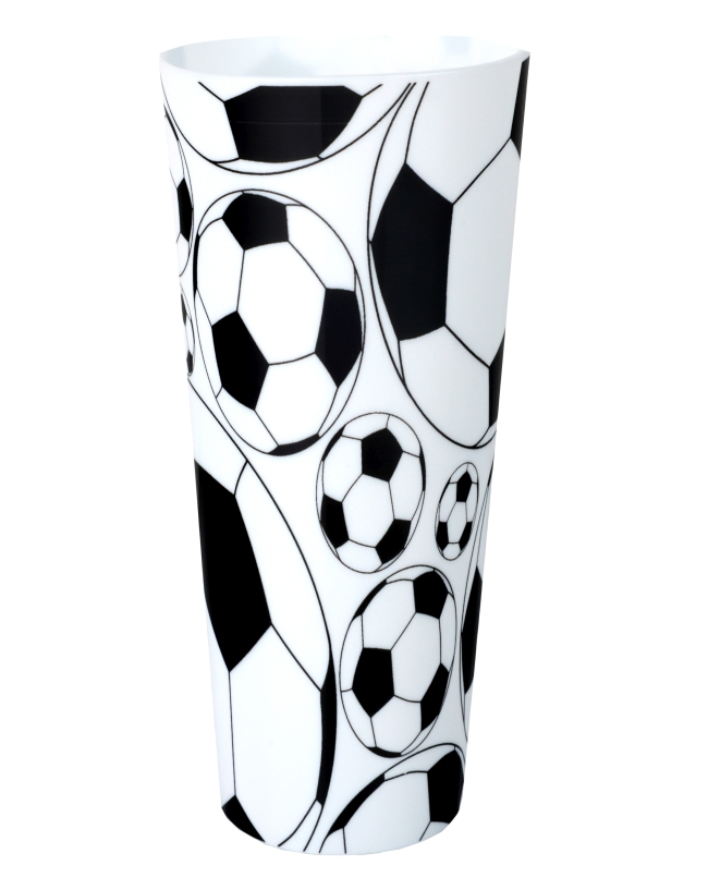 Vaso Reutilizable Grande Futbol 8.3X17.6cm /60cl Polipropileno