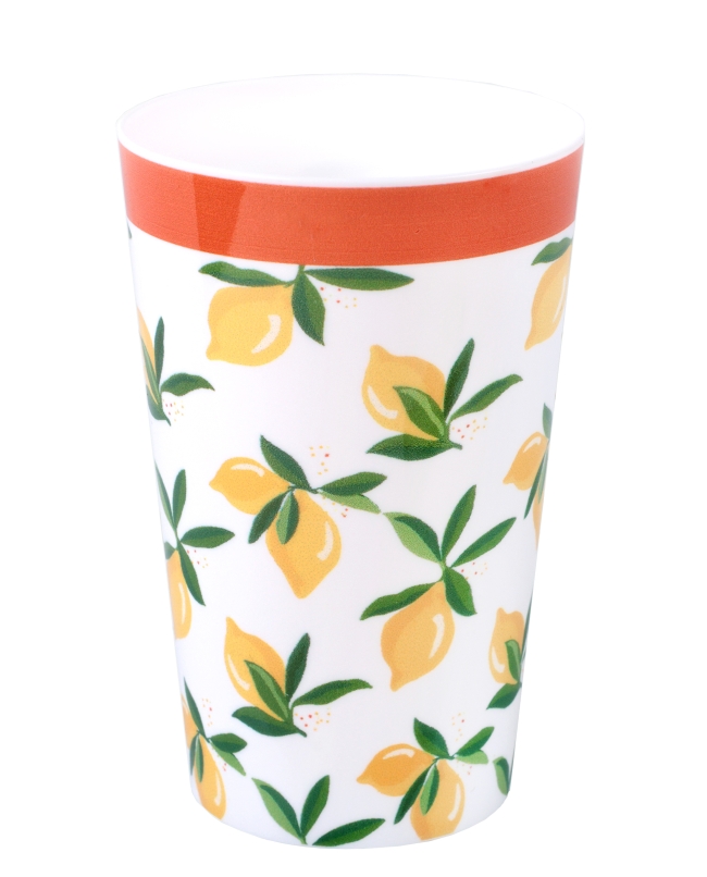 Vaso Reutilizable Dolce Vita Amarillo 7.3X11.6cm /33cl Polipropileno