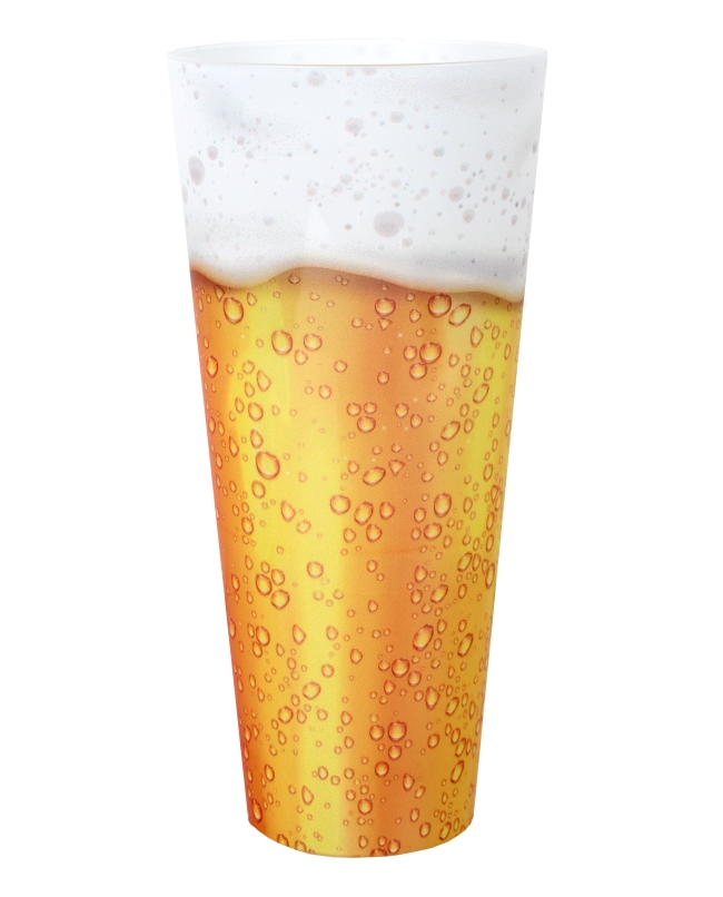 Vaso Reutilizable Grande Cerveza 8.3X17.6cm /60cl Polipropileno