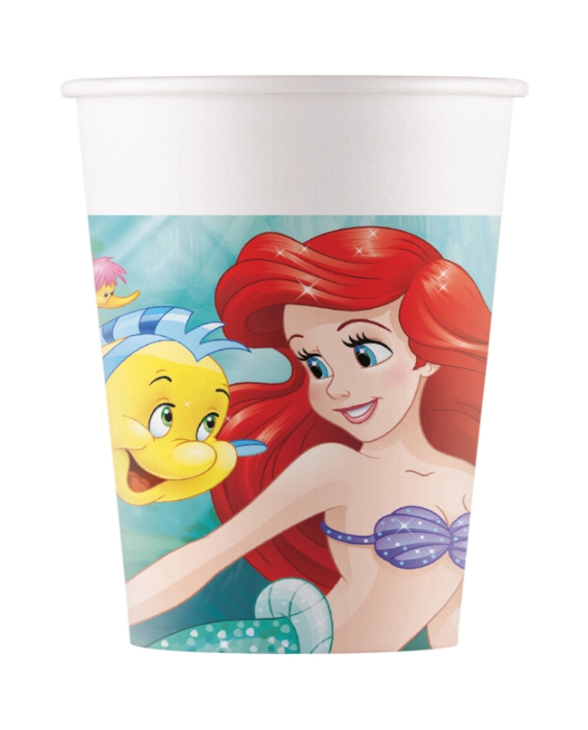 Vasos Papel 200ml La Sirenita Ariel Fsc