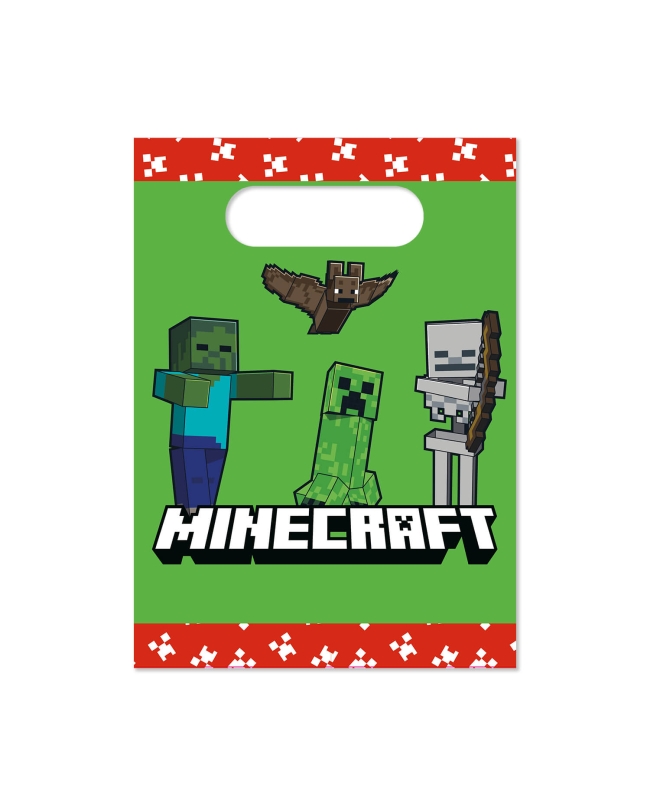 Bolsas Papel Minecraft