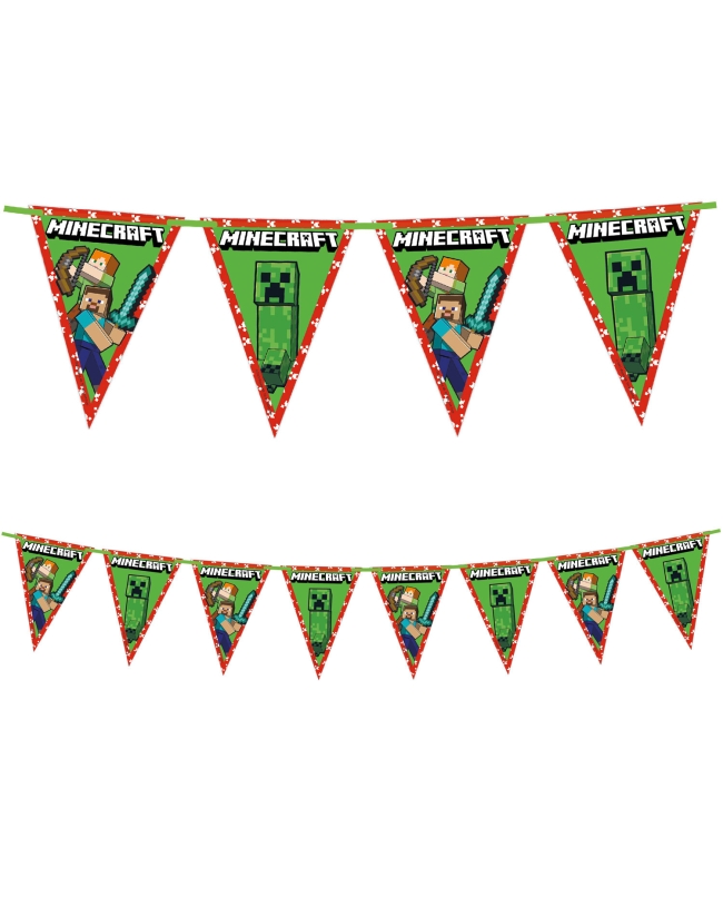 Banderin Minecraft Papel Fsc