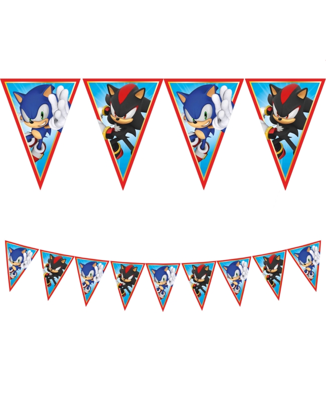 Banderin Sonic Papel Fsc