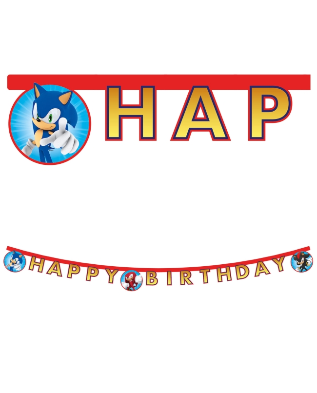 Guirnalda Happy Bday Sonic