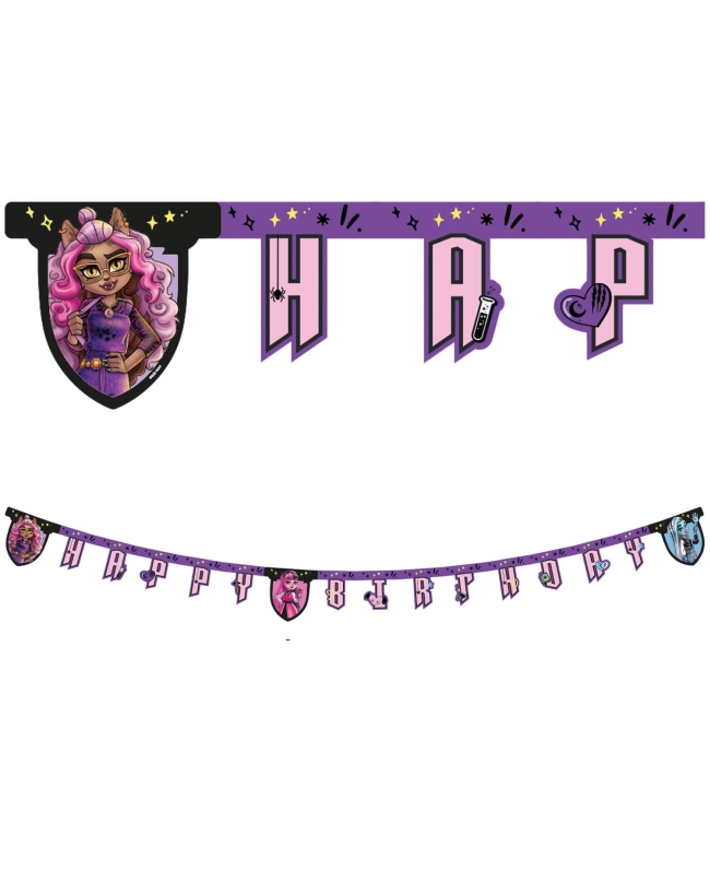 Guirnalda Happy Bday Monsters High Papel