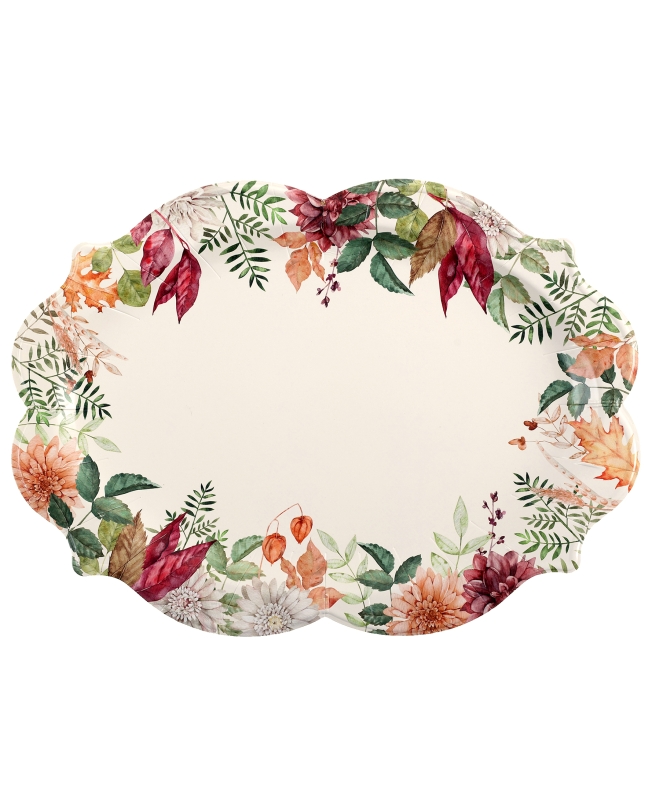 Bandeja Otoño Floral 36X26cm Carton ***OFERTA DTO NO ACUMULABLE
