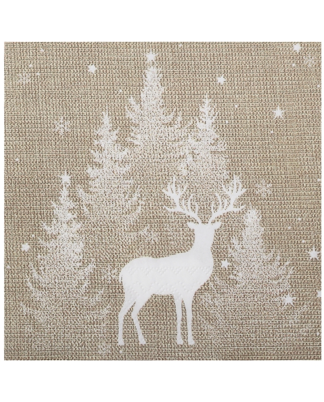 Servilleta Navidad Bajo La Nieve 33X33cm Papel 3 Capas ***OFERTA DTO NO ACUMULABLE