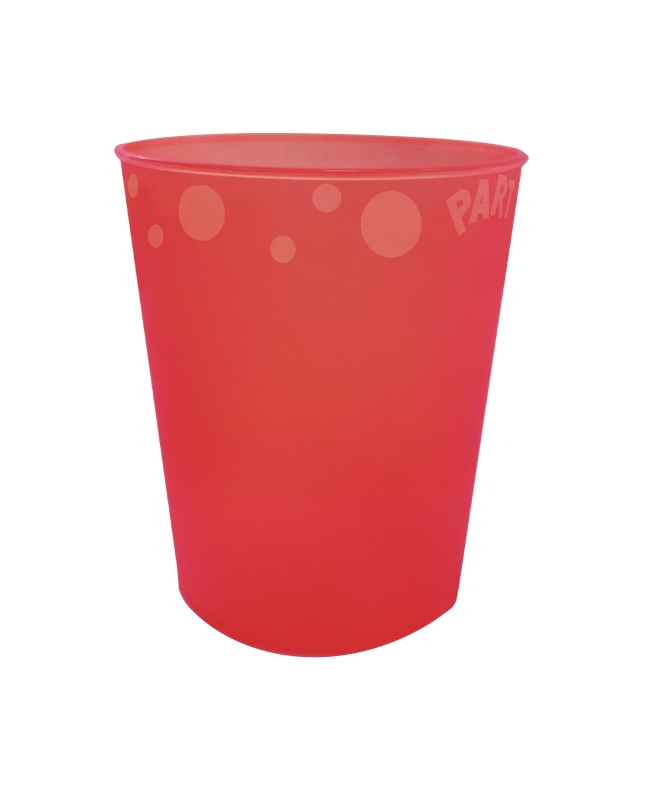 Vaso Pastico Reutilizable 250ml Rojo