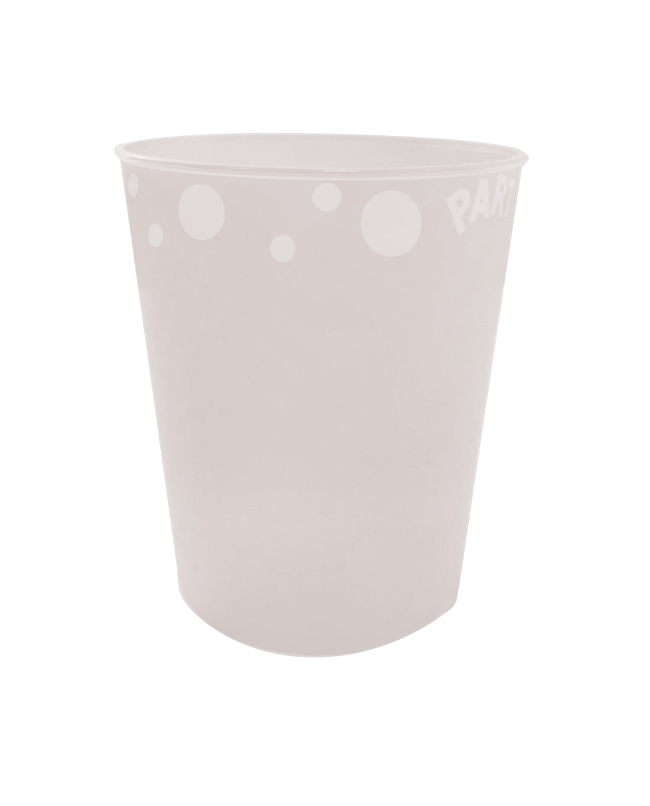 Vaso Pastico Reutilizable 250ml Blanco