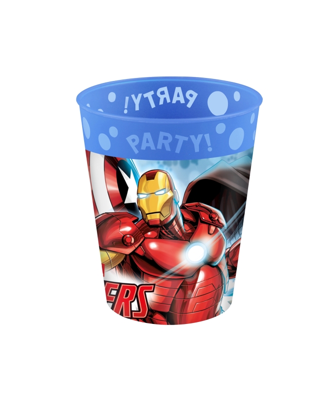 Vaso Plastico Reutilizable 250ml Avengers