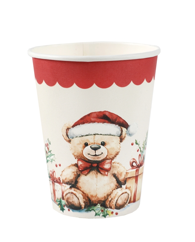 Vaso Osito Navidad 7.8X9.7cm/27cl Carton ***OFERTA DTO NO ACUMULABLE
