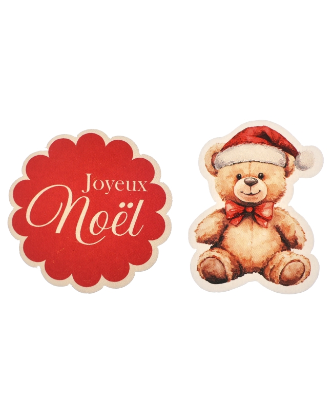 Confeti Osito Navidad 4.5X3.5&4X4cm Papel ***OFERTA DTO NO ACUMULABLE