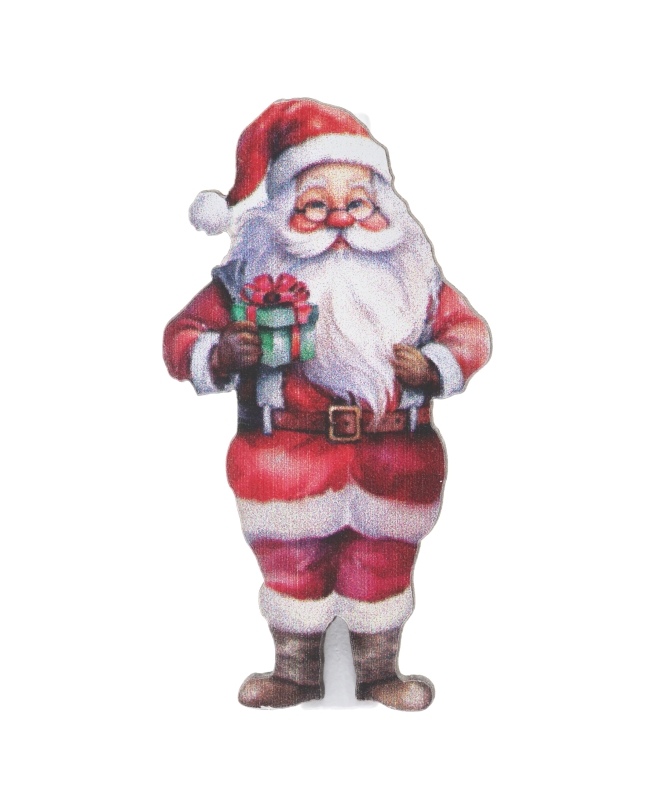 Pinza Papa Noel 4X4.5cm Madera ***OFERTA DTO NO ACUMULABLE