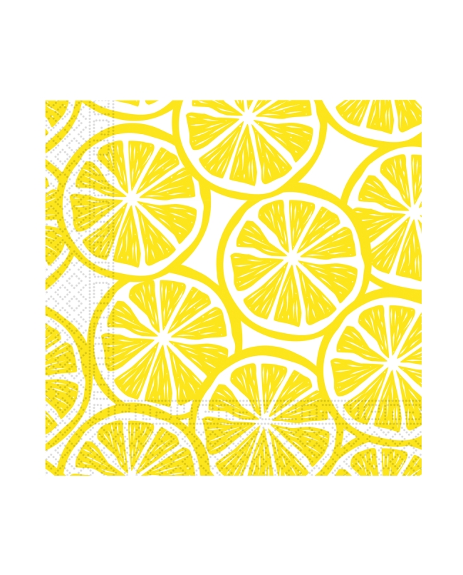 Servilletas 25 x 25cm Rodajas Limon 3Ply Fsc
