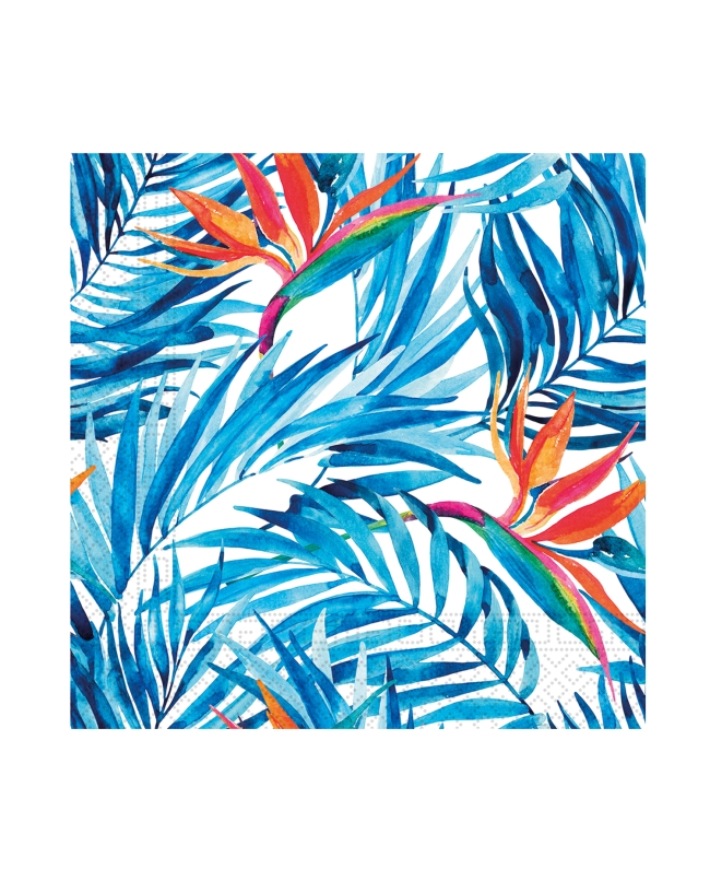 Servilletas 25 x 25cm Flores Tropicales 3Ply