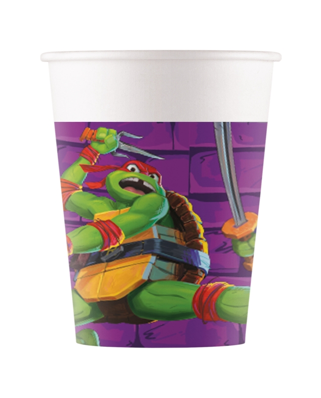 Vasos Papel 200ml Tortugas Ninja Mutantes Fsc