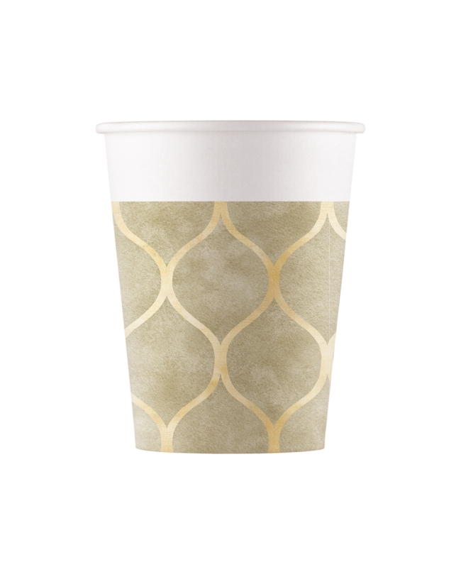 Vasos Papel 200ml Celdas Arabes Fsc
