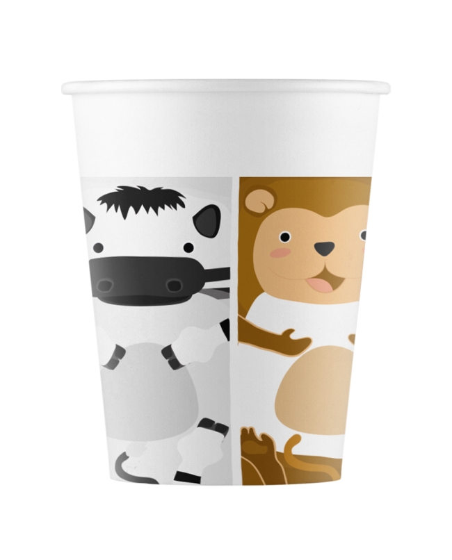 Vasos Papel 200ml Zoo Fsc