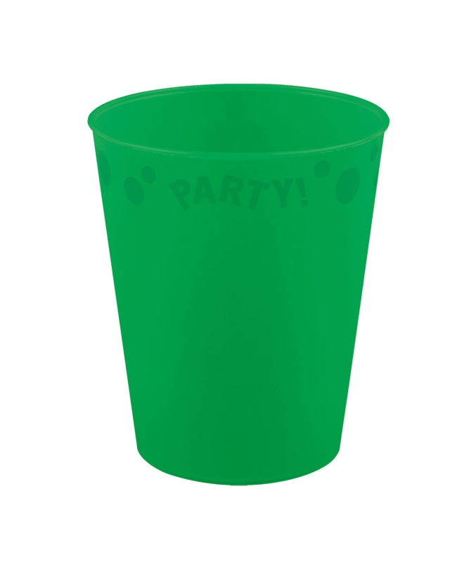 Vaso Plastico Reutilizable 250ml Verde Brillante