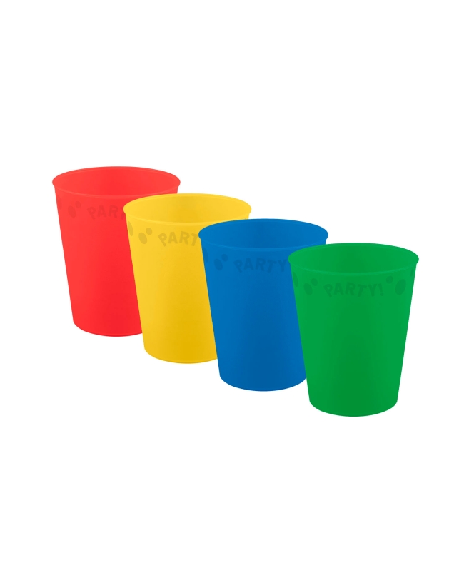 Vaso Plastico Reutilizable 250ml Colores Brillantes Mixto