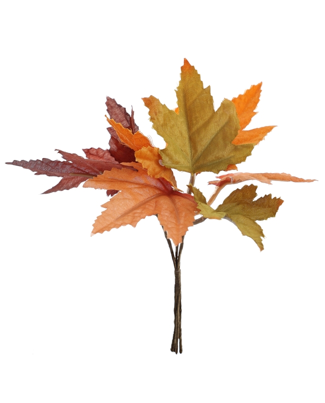 Ramo Hojas Otoño 11X12X15cm Poliester/Plastico ***OFERTA DTO NO ACUMULABLE