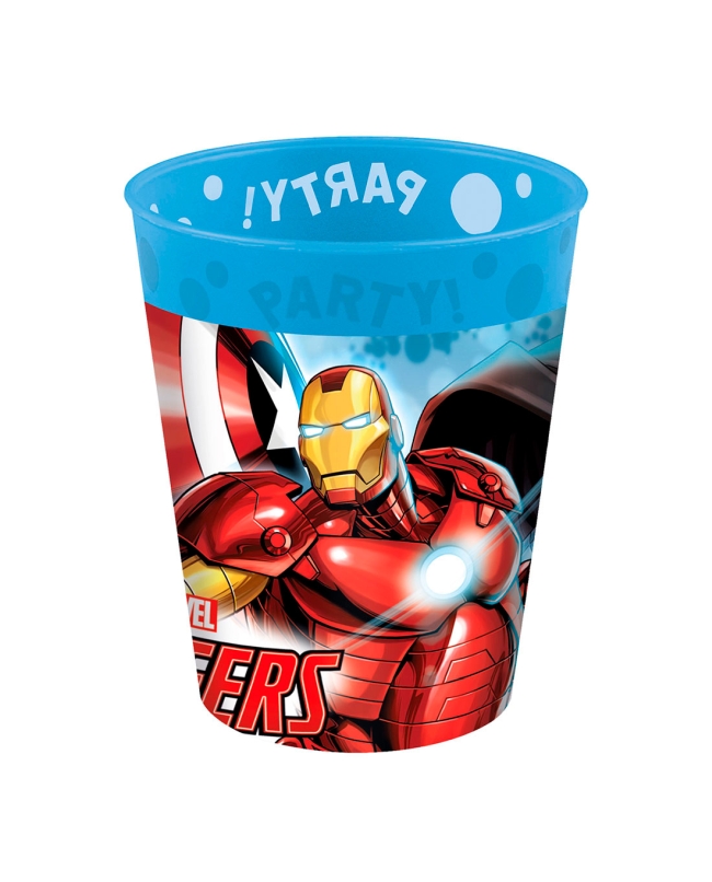 Vaso Plastico Reutilizable 250ml Avengers