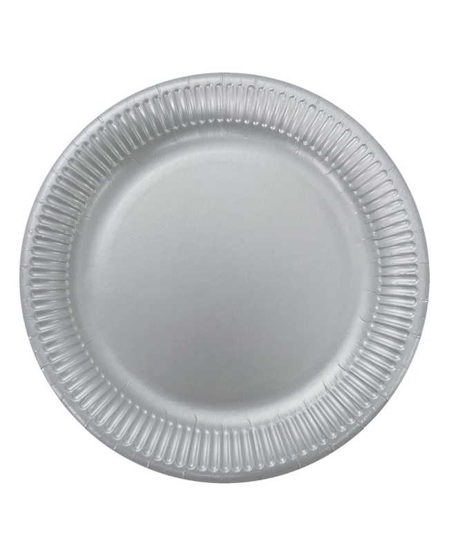 Platos 23cm Plata Metal Fsc