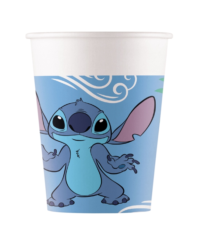 Vasos Papel 200ml Stitch Y Angel Fsc