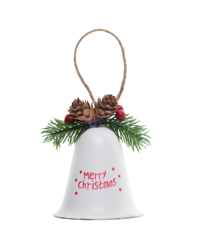 Adorno Campana Blanco 8X11.5cm Metal/Madera/Plastico ***OFERTA DTO NO ACUMULABLE