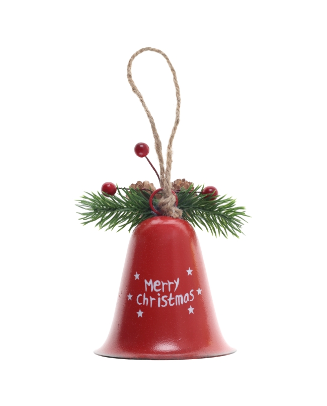 Adorno Campana Rojo 8X11.5cm Metal/Madera/Plastico ***OFERTA DTO NO ACUMULABLE